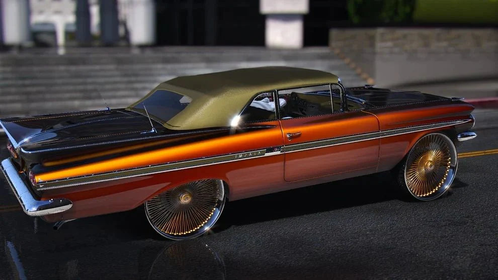 1959 Impala Drop Top on Daytons | PNUT Customs