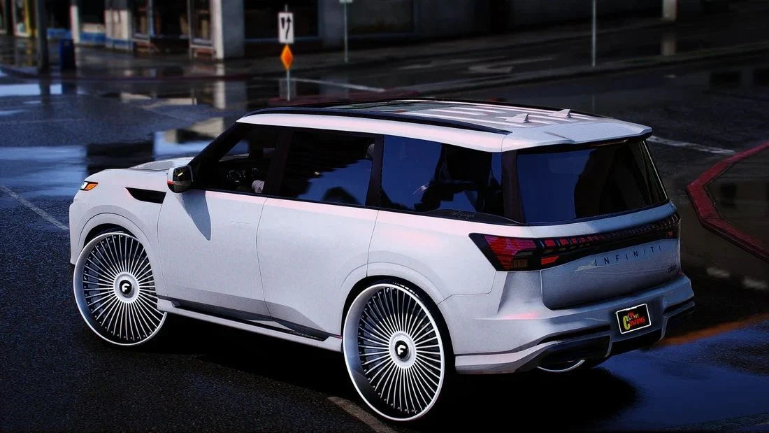 2025 Infiniti QX80 On 30" Forgiatos With Animated Sunroof (Bulletproof) | PNUT CUSTOMS