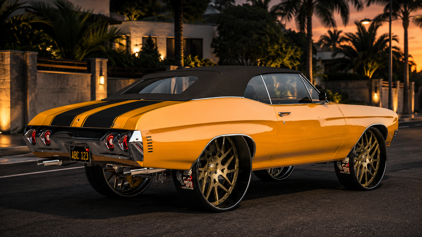 (Unbranded) 1971 Chevelle SS 454 Vert on Forgiatos