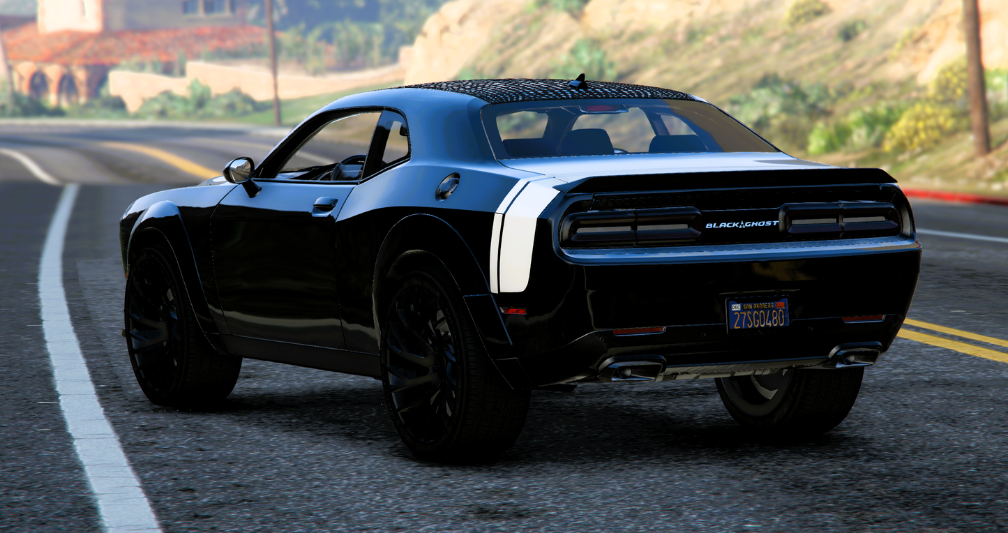 (Unbranded) Custom 2023 Dodge Challenger Hellcat "Black Ghost" (Flying) | Tony´s Custom