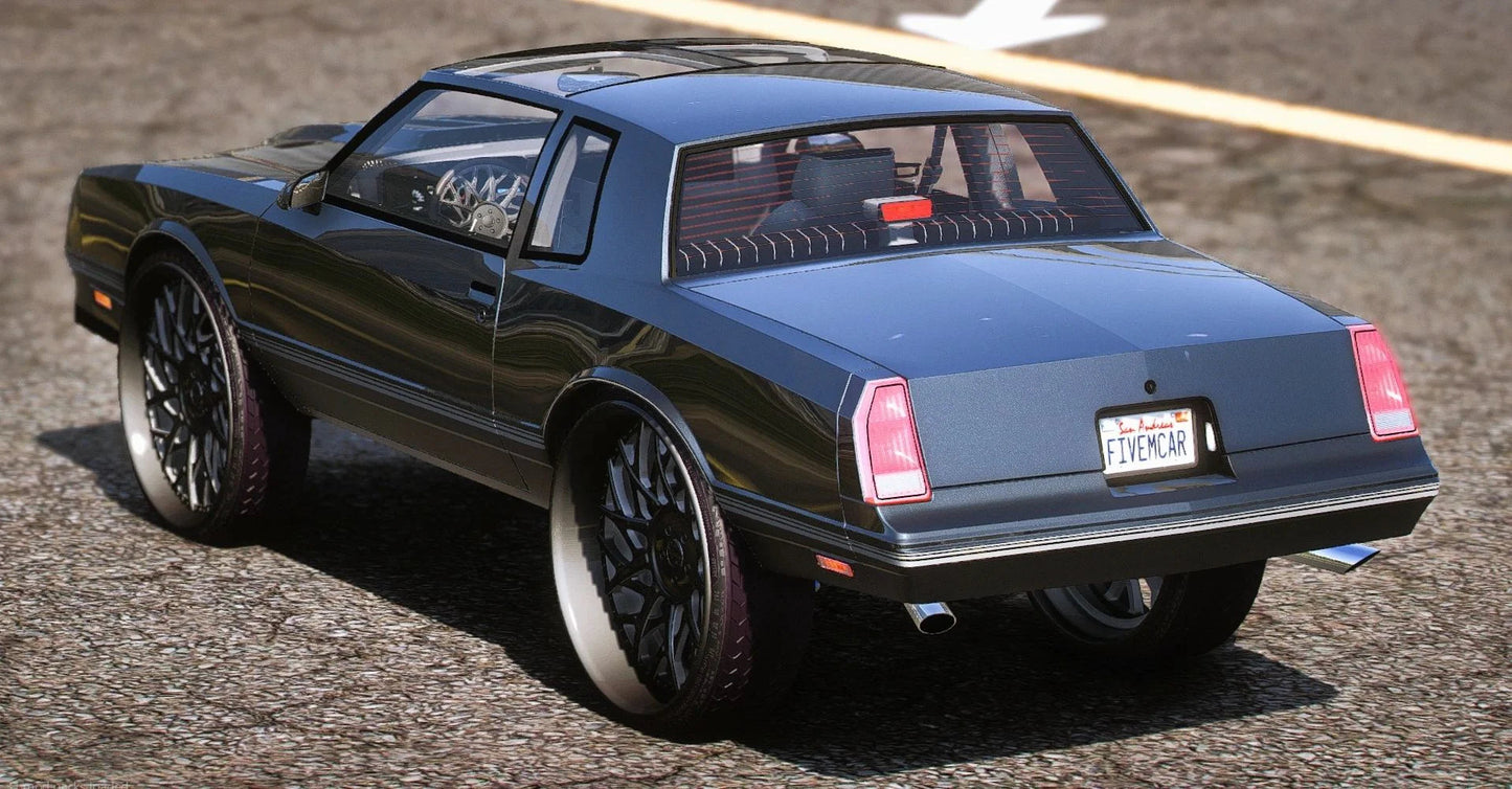 (Unbranded) 1988 T-top Monte Carlo SS On Amani Forged Wheels | PNC