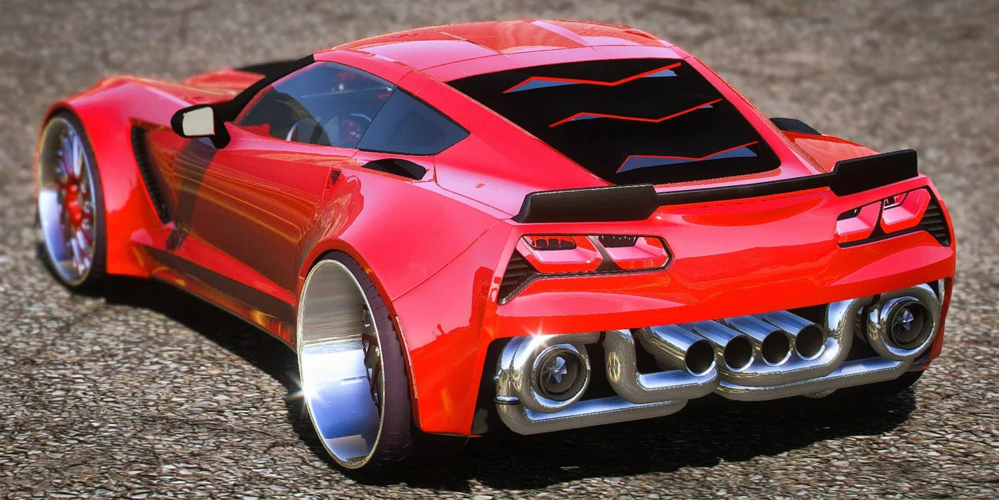 (Unbranded) 2017 Chevrolet Corvette C7 Widebody Forgiatos | DDC Cars