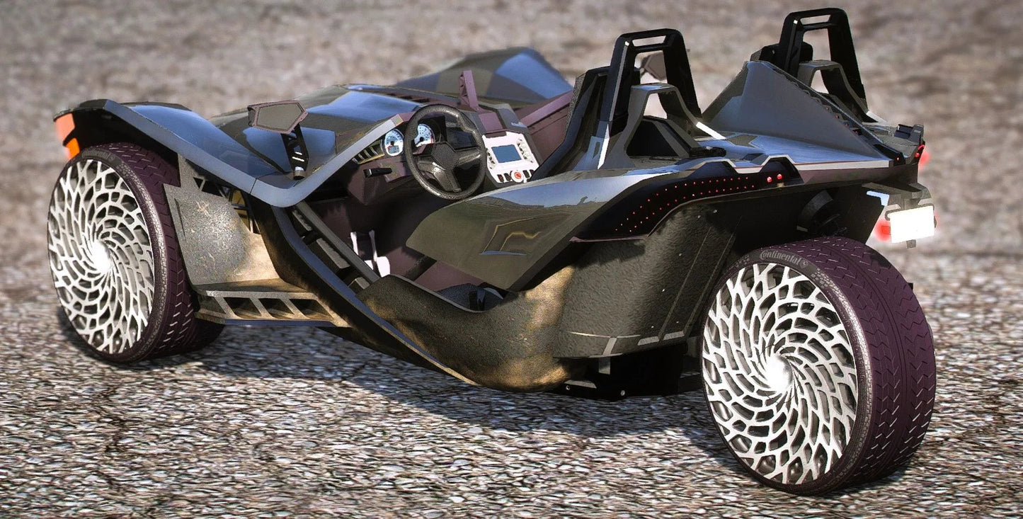 (Unbranded) 2015 Polaris Slingshot on 24 Front 26 Rear Forgiatos | Bleed