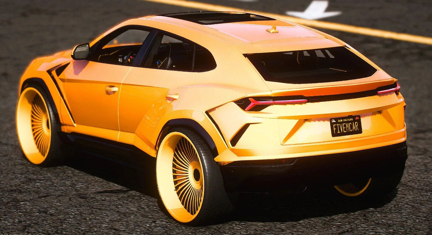 (Unbranded) 2022 Lamborghini Urus Widebody 5 Seater With Money And Speakers On Forgiatos | AS Customs