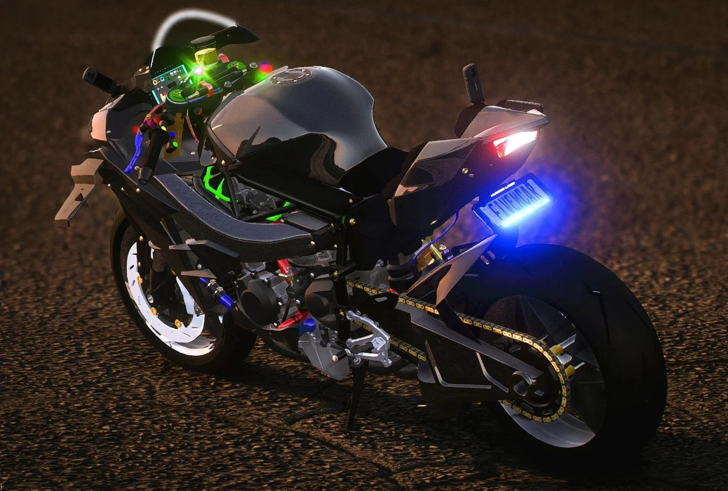 (Unbranded) Kawaski Ninja H2 Machino Super Charged Edition | Elite Shifters