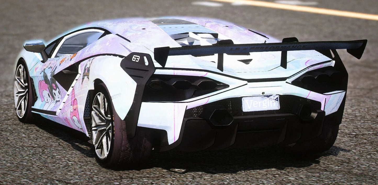 (Unbranded) Lamborghini Sian Kuromi & Melody | Gamer's Cafe