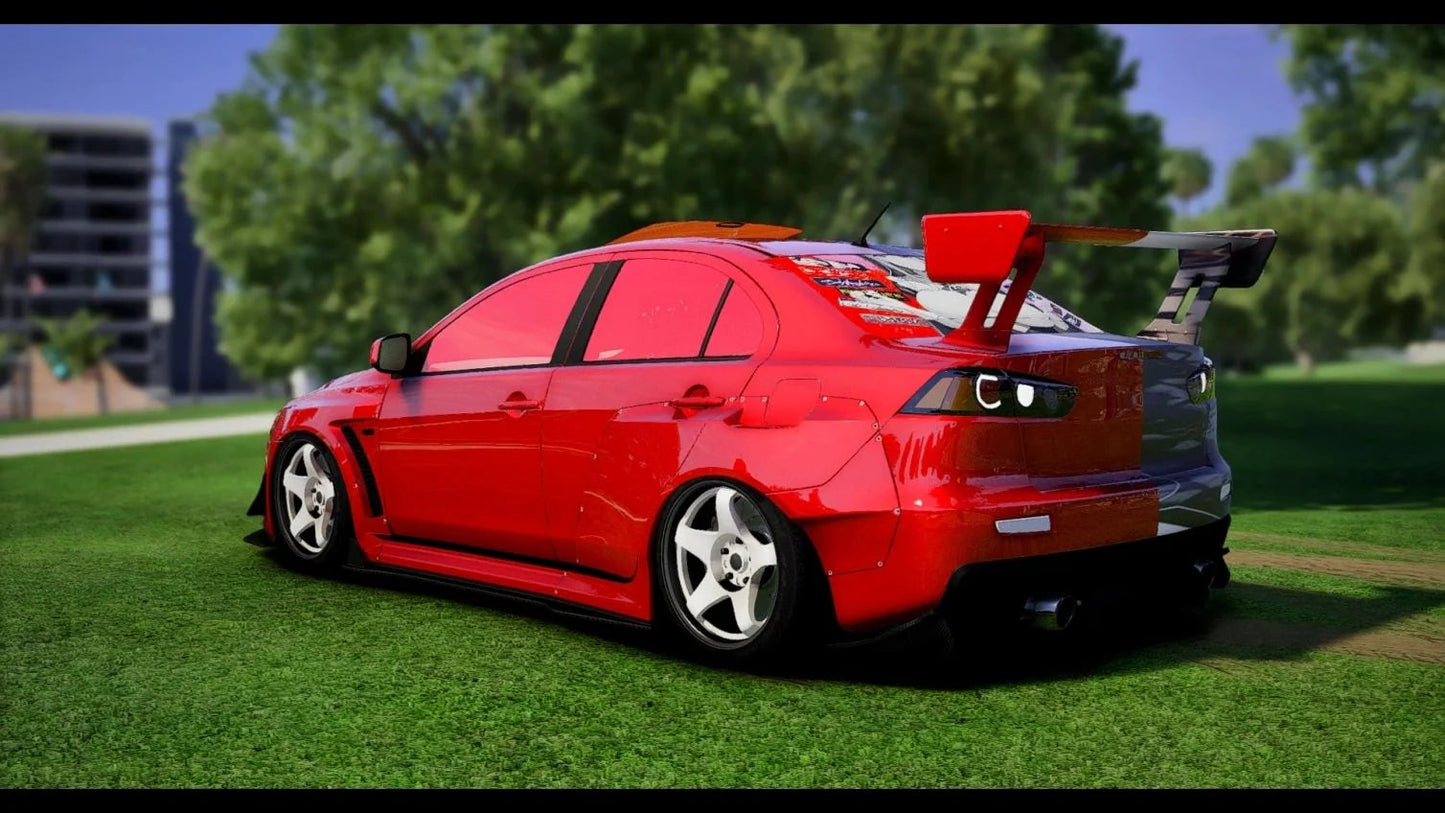 (Unbranded) Mitsubishi Evo X Widebody Livery Custom | South Coast Customs