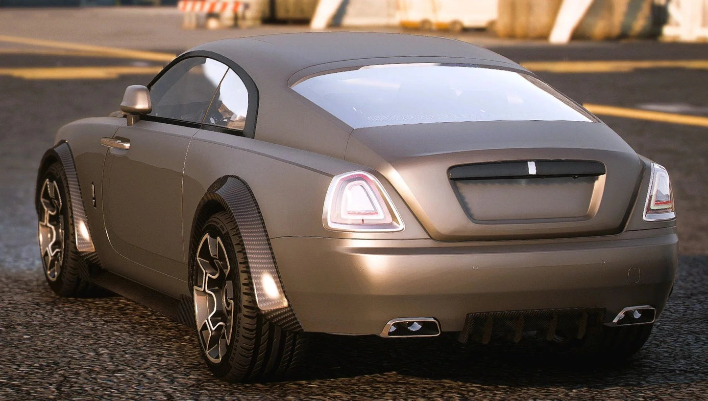 (Unbranded) Rolls Royce Wraith Prime Carbon Widebody Custom Props (Animated Mirrors) | Demon Builds
