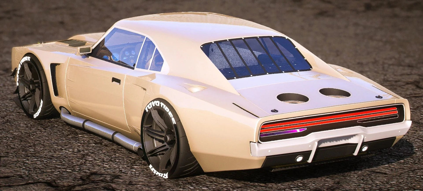 (Unbranded) Swap Dodge Charger 70`s 2JZ Turbo + Extras + Carbon Details | NW Customs