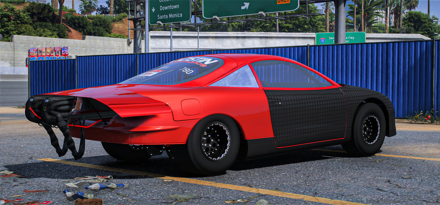 Drag Mitsubishi Eclipse Dee Red