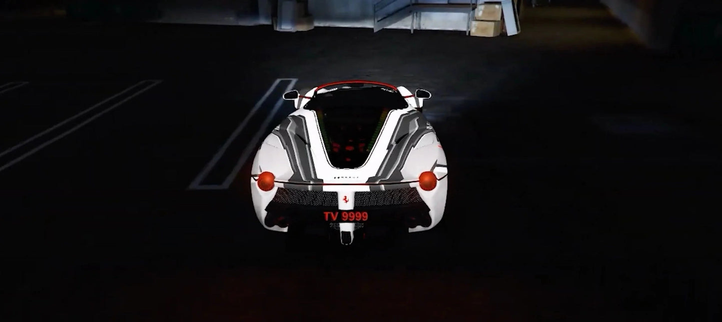Ferrari Glowing | 3D animation | Light Animation| Neo Design | Performance Build