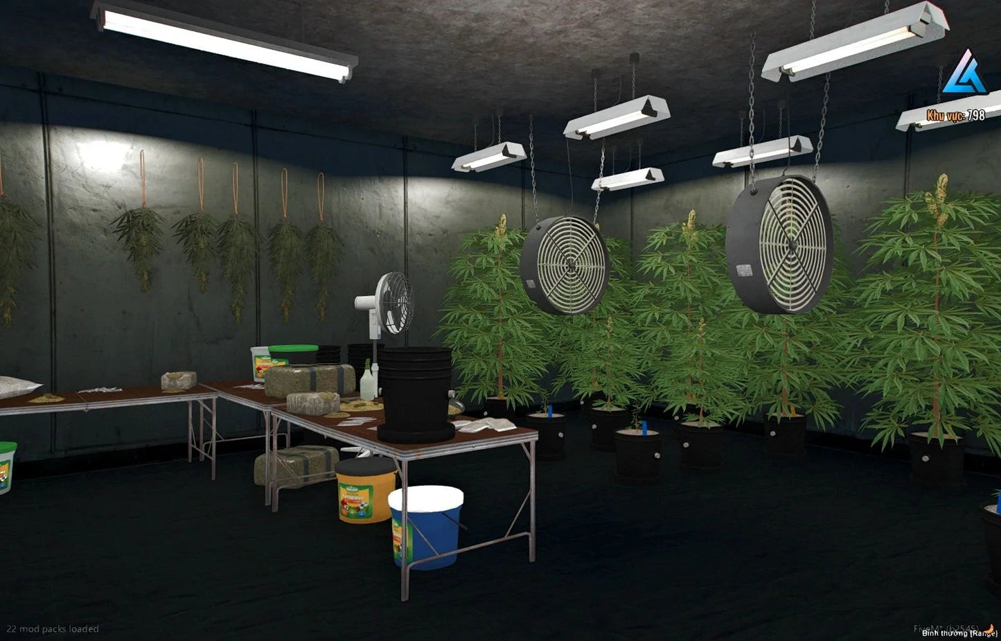 Open Interior Vagos Base 2 Overview (Gang Zone)