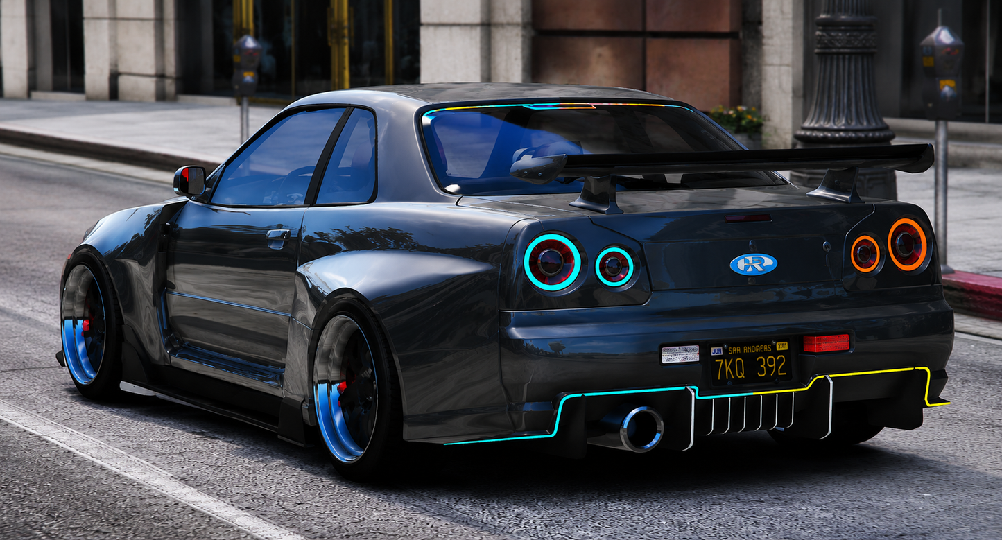 (Rebranded) Nissan GTR R34 PD Modern Lights