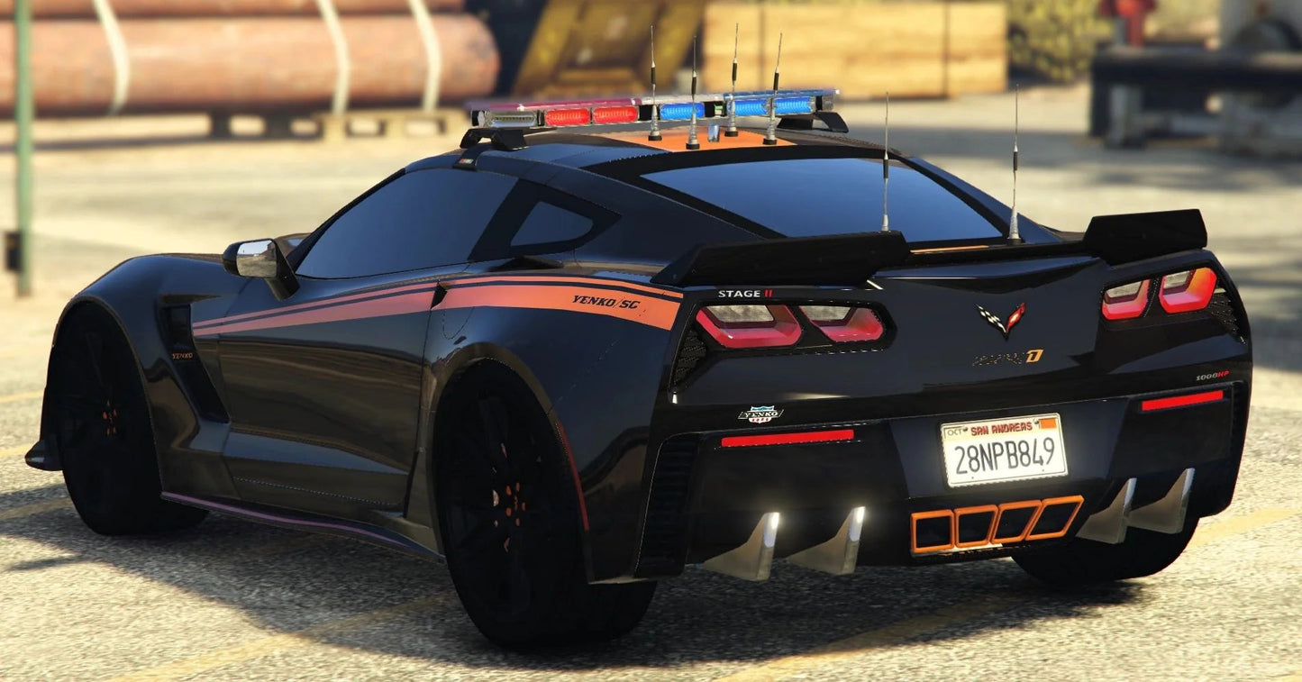 Unmarked PD Custom 2023 Chevrolet Corvette C7 ZR1 1000HP Yenko Performance