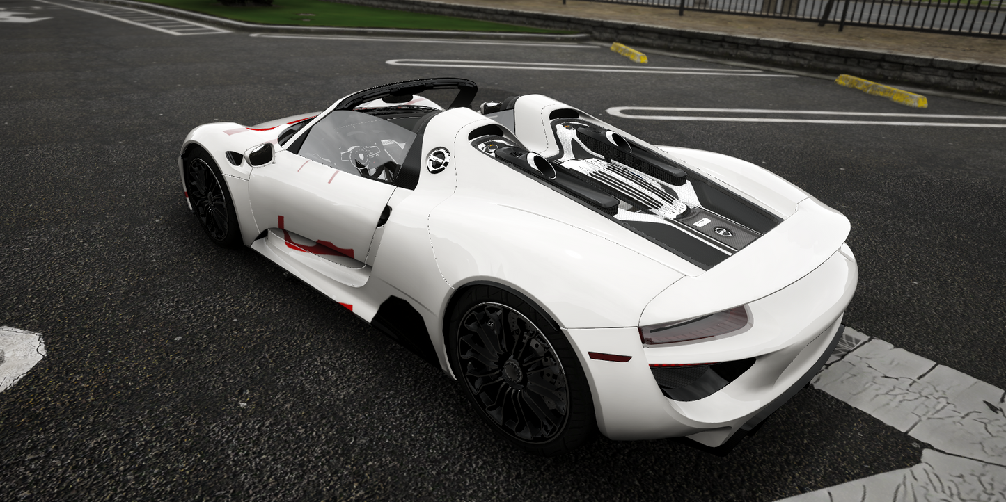 (Unbranded) Porsche 918 Spider (5 Liveries) | Exil Customs