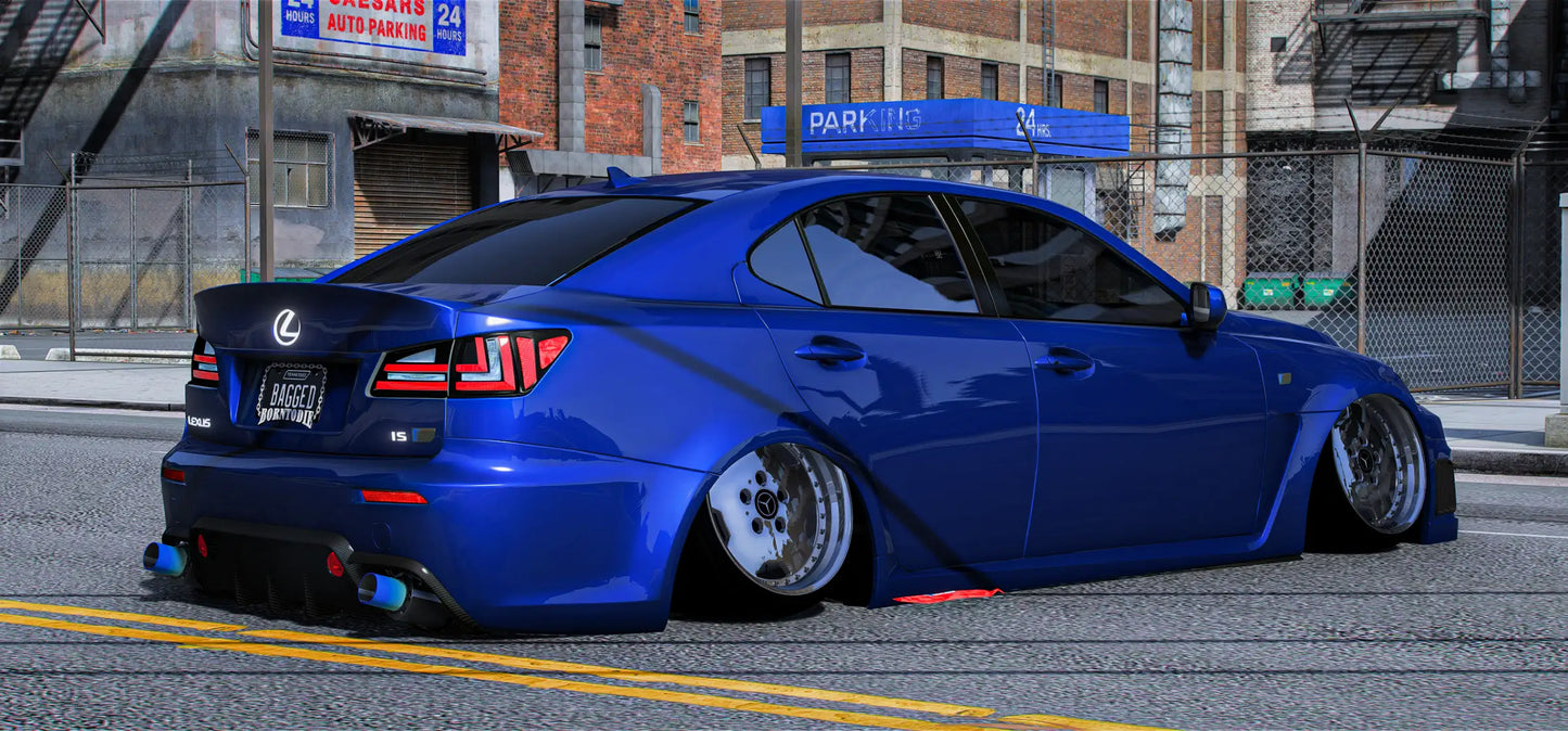 Bagged Lexus IS-F | Gibbys