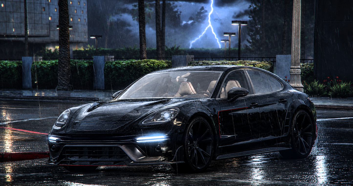 PANAMERA MANSORY 911 TARGA (Animated lights and roof) ) by XSIGI