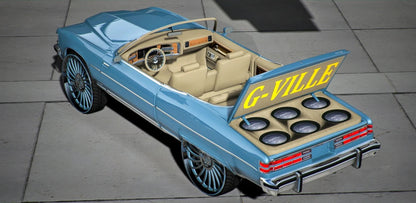 1975 Pontiac Grand Ville on Rucci Donk | Krazy Customs