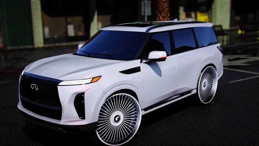 2025 Infiniti QX80 On 30" Forgiatos With Animated Sunroof (Bulletproof) | PNUT CUSTOMS