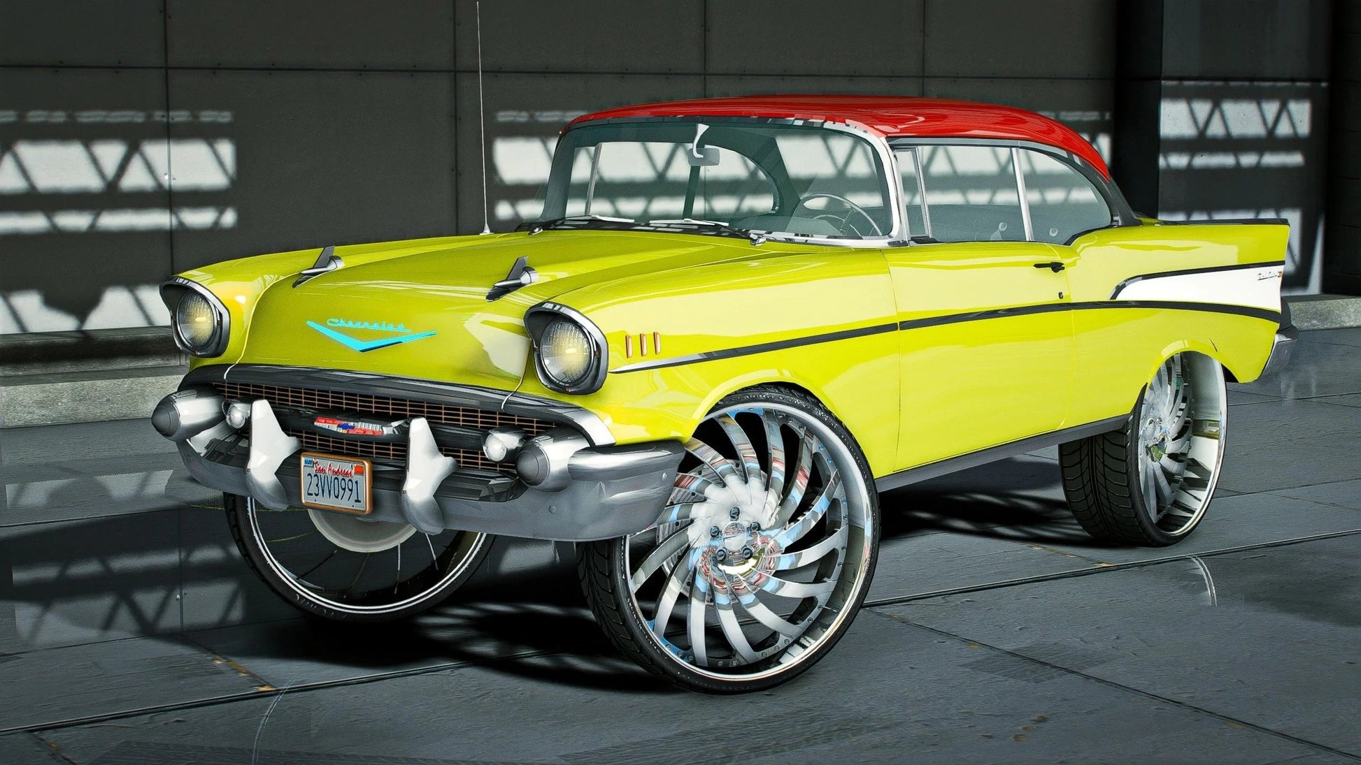 Chevy Belair 1957 Donk | Velvet