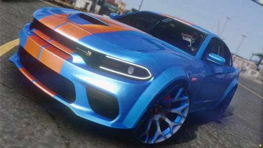 Custom Dodge Charger Dre Way "Blue Flame" Scatpack Replica | 4K Customs