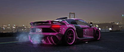 Custom Animated Audi R8 EMR Kit Suki [20+ Tuning Parts] | Port Baek