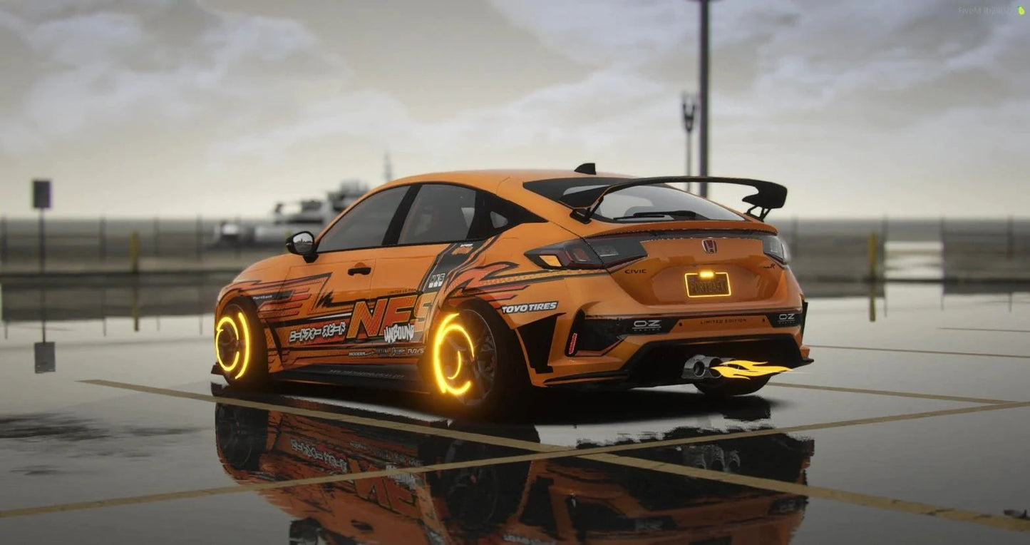 Custom Animated Honda Civic Type-R FL5 x NFS Unbound [Tuning] | Port Baek