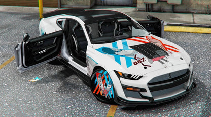 Custom Zero Two Mustang On Neon Rims With Rolls Royce Doors | RTG Customs
