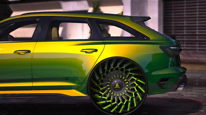 Audi RS6 R On Big Twisted Artis Forged Wheels | PNUT Customs