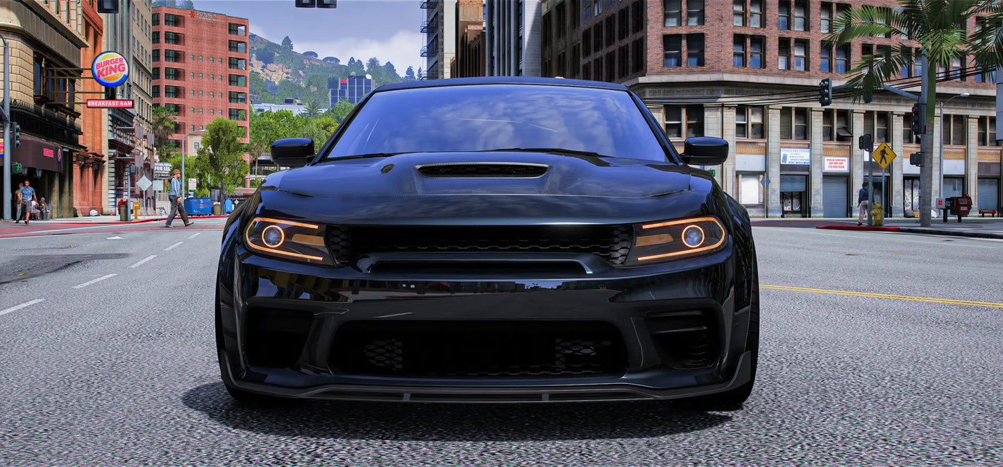 (Unbranded) SRT Len Dodge Charger Hellcat Purple Torch V4 | 404 Development
