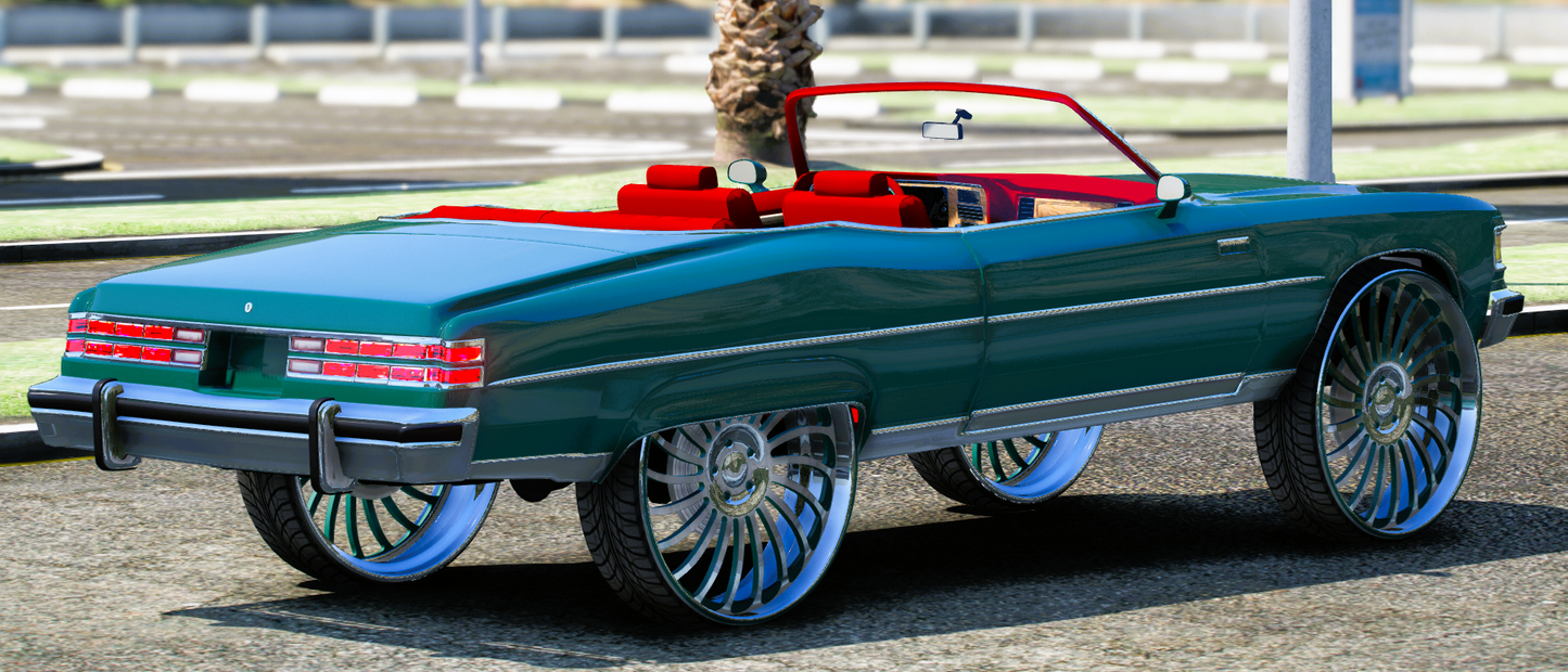 (Unbranded) 1975 Pontiac Grand Ville on Rucci Donk | Krazy Customs