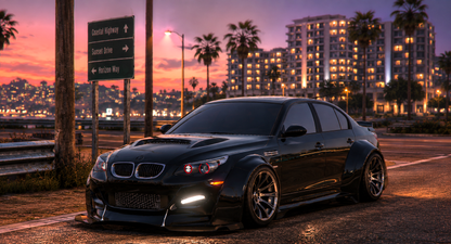 (Unbranded) BMW M5 E60 Drift Blood Widebody 6 Seater Slider (Gap Cam)