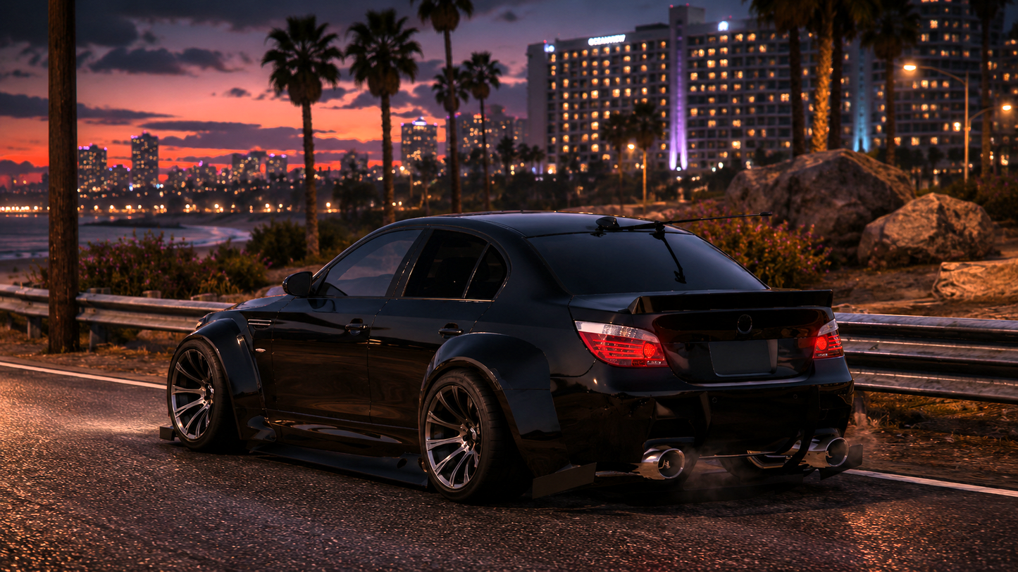 (Unbranded) BMW M5 E60 Drift Blood Widebody 6 Seater Slider (Gap Cam)