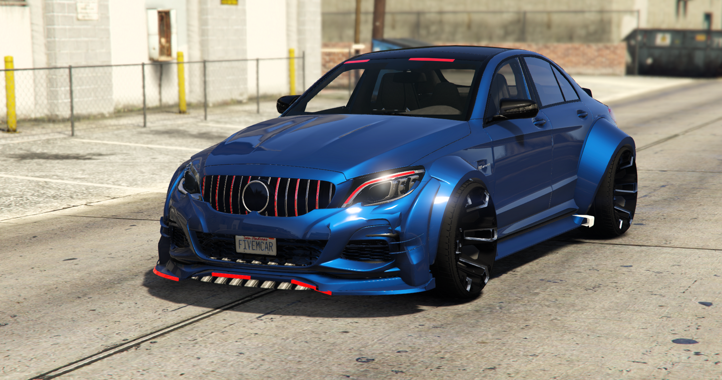 (Unbranded) Mercedes AMG C63s Widebody Unmarked PD | Hamada Drift