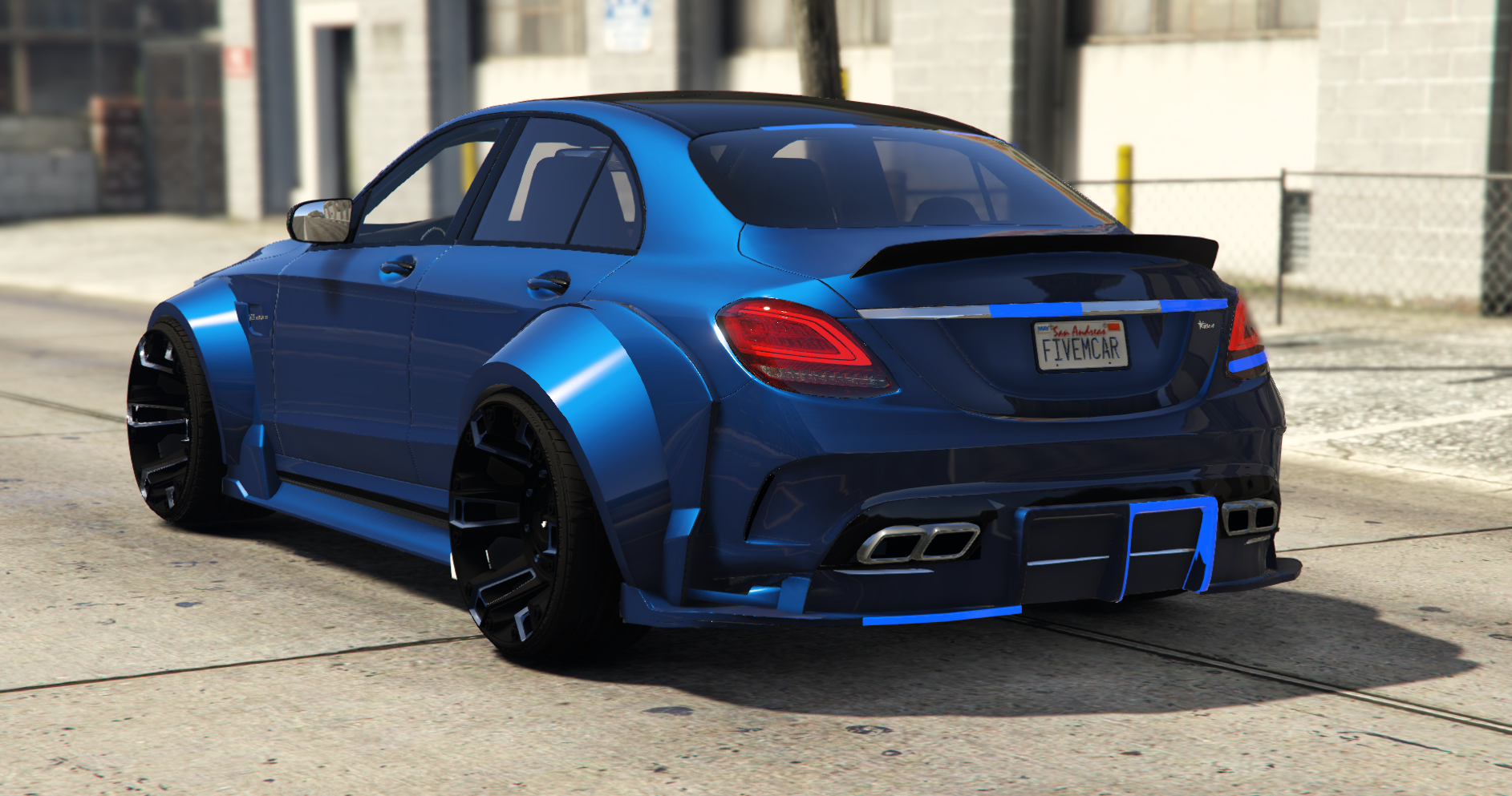 (Unbranded) Mercedes AMG C63s Widebody Unmarked PD | Hamada Drift