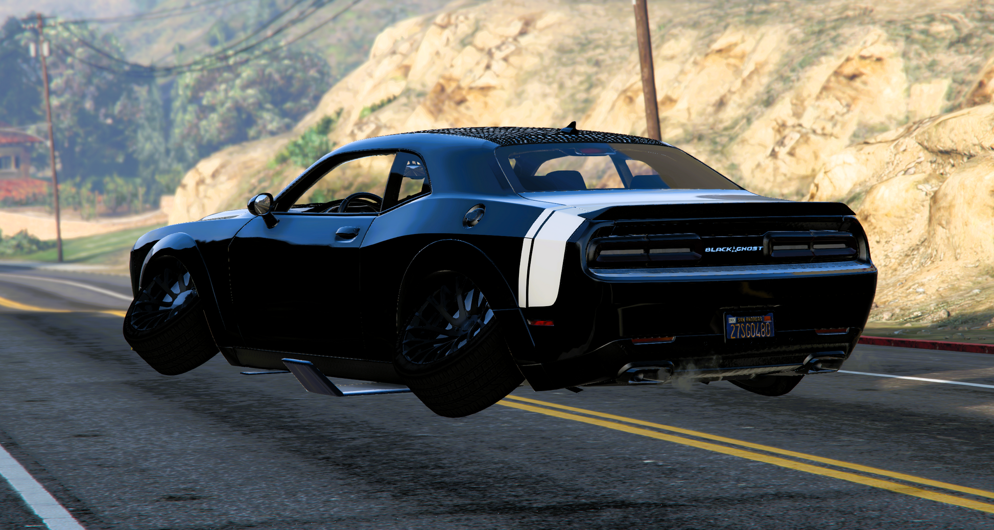 (Unbranded) Custom 2023 Dodge Challenger Hellcat "Black Ghost" (Flying) | Tony´s Custom