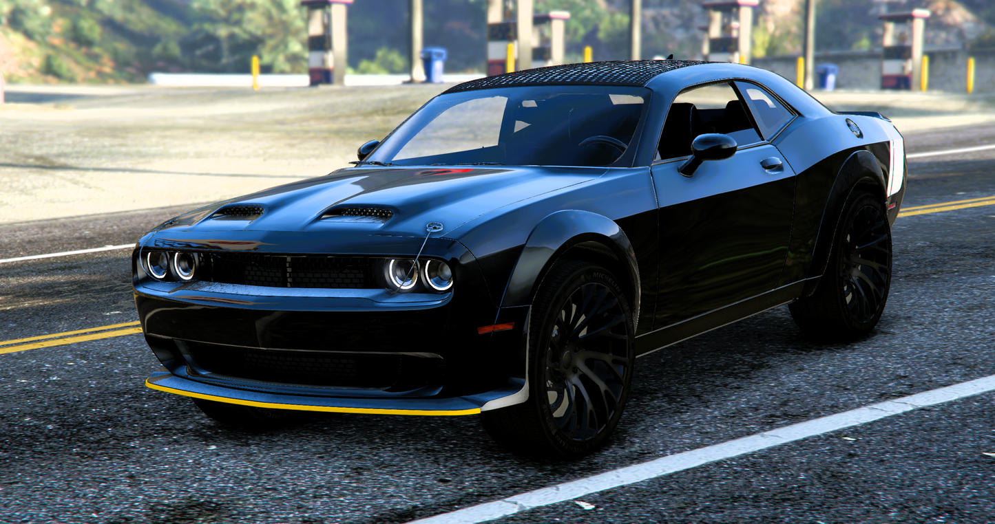 (Unbranded) Custom 2023 Dodge Challenger Hellcat "Black Ghost" (Flying) | Tony´s Custom