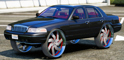 (Unbranded) Crown Vic ï»¿On Ruccis With Glass Roof | PNUT CUSTOMS