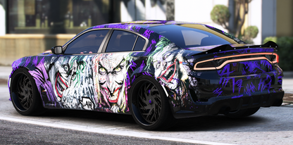 (Unbranded) Dodge Charger Hellcat Widebody Joker Wrap [6 Seater Slider] | Tony´s Custom