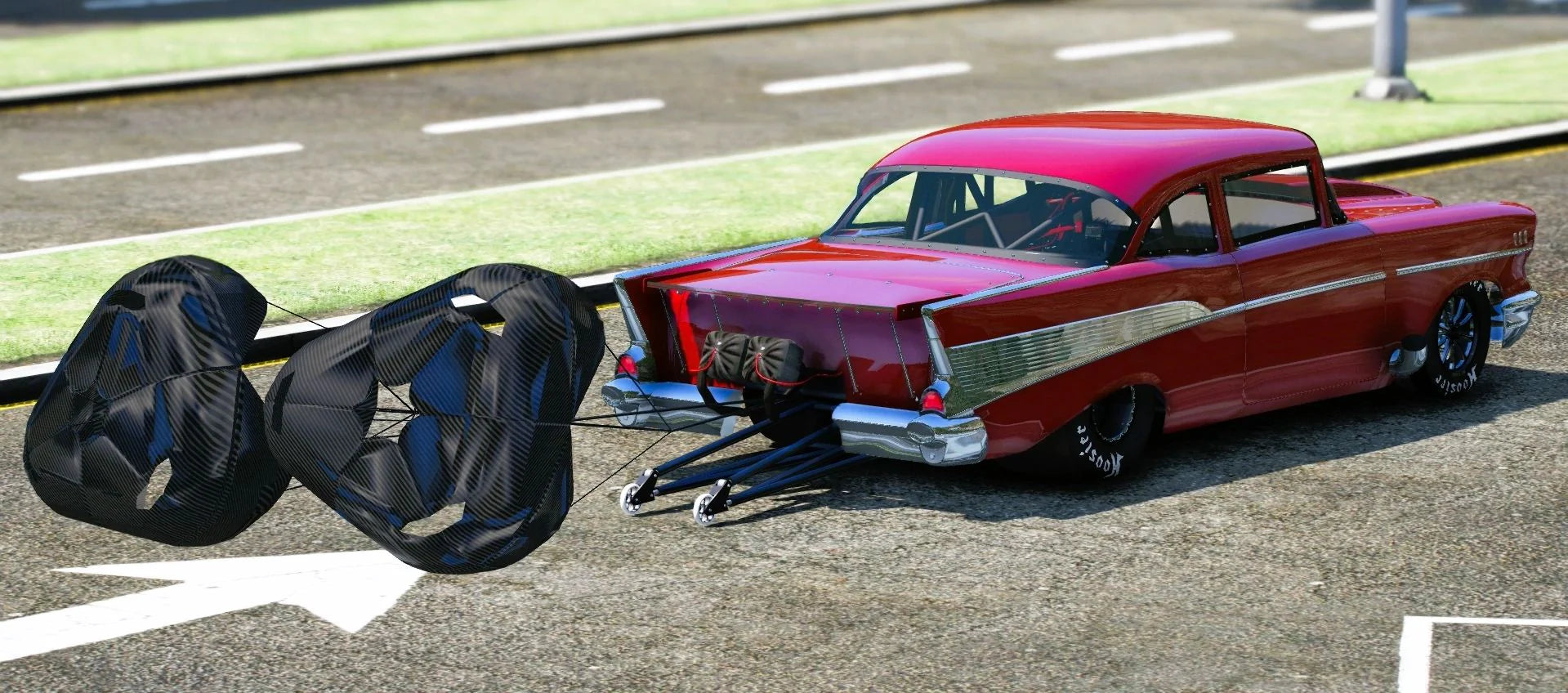 (Unbranded) 1957 Chevy Belair Drag | Grady's Customs