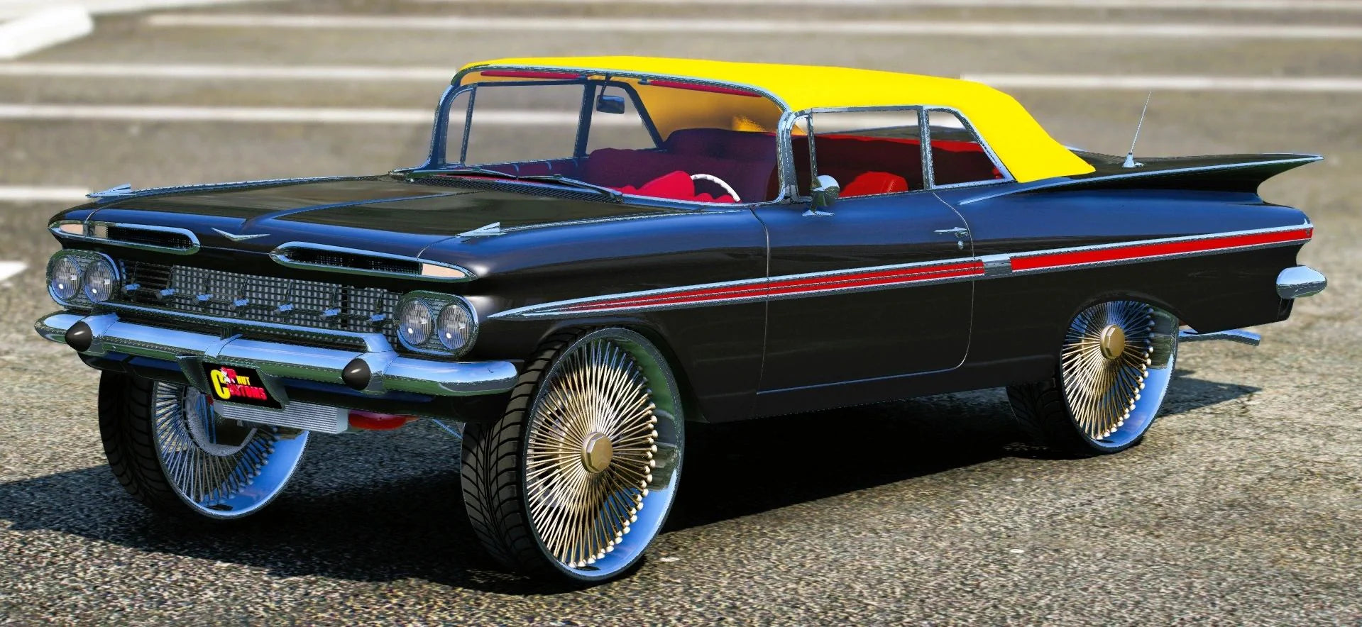 (Unbranded) 1959 Impala Drop Top on Daytons | PNUT Customs