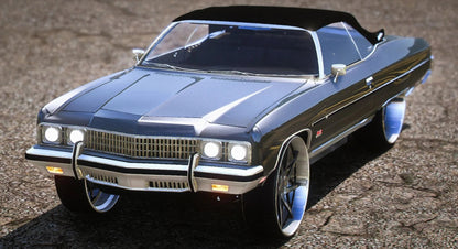 (Unbranded) 1973 Chevy Convertible Donk on Forgiatos [Animated Roof] | PNUT Customs