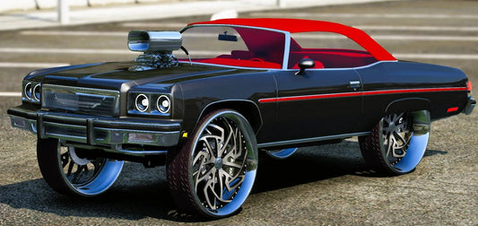(Unbranded) 1975 Caprice Drag Donk Drop Top on Staggered Corleone Forged | PNUT CUSTOMS