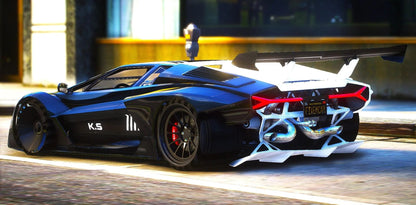 (Unbranded) 1988 Lamborghini Countach KS Widebody TwinTurbo Custom V2 | Tora