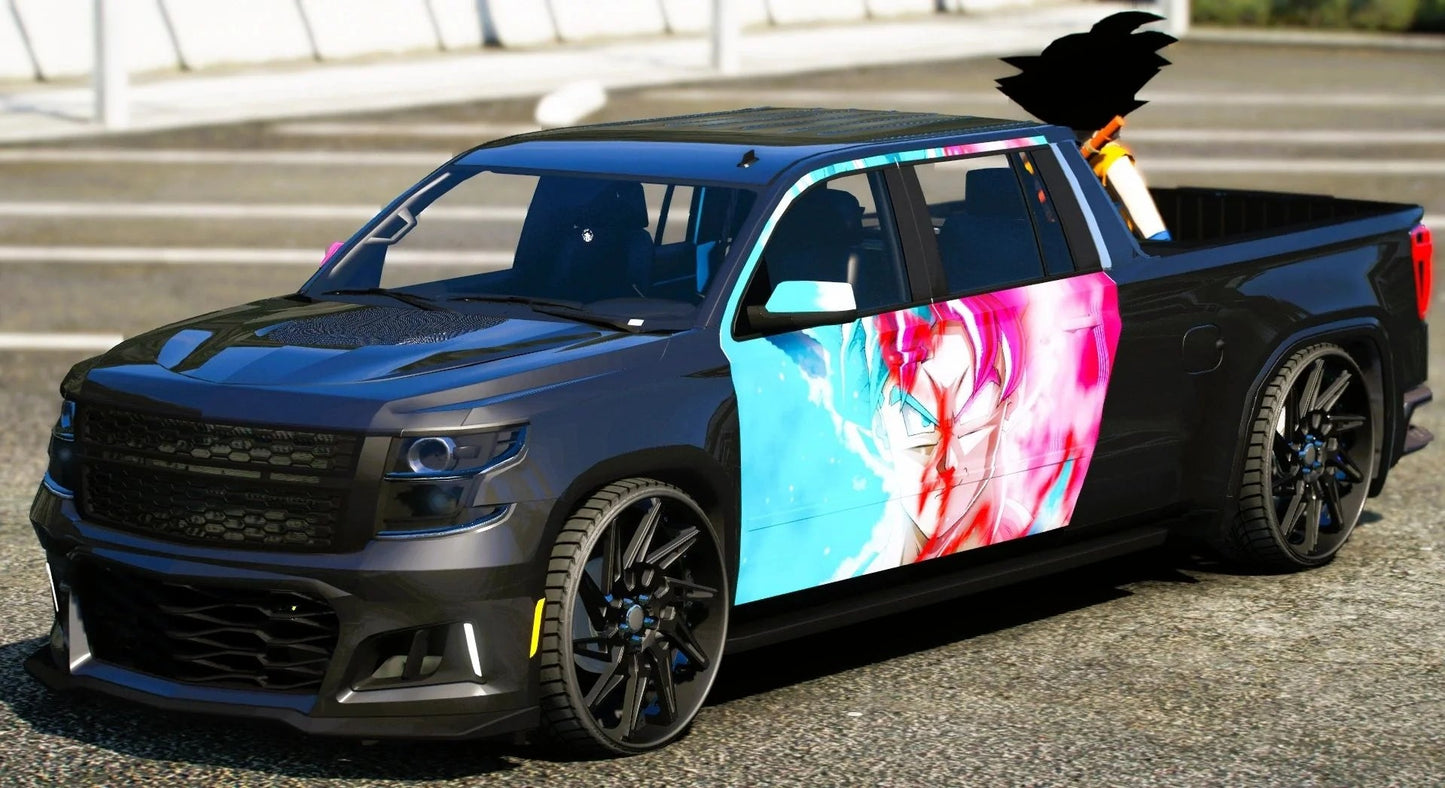 (Unbranded) 2019 Chevrolet Tahoe Corvette Bonnet and Zl1 Bumper Swapped | BessiR Customs