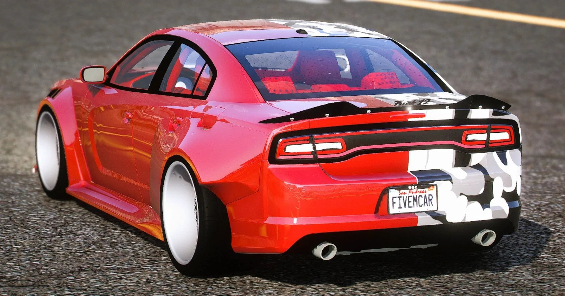 (Unbranded) 2014 Dodge Charger Hellcat Custom + Extras + Livery + Animated Turbos/Windows | UGC