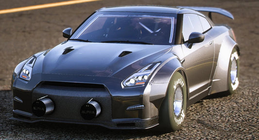 (Debadged) 2017 Nissan GTR Twin Turbo Drag (Bulletproof) | Wafflez
