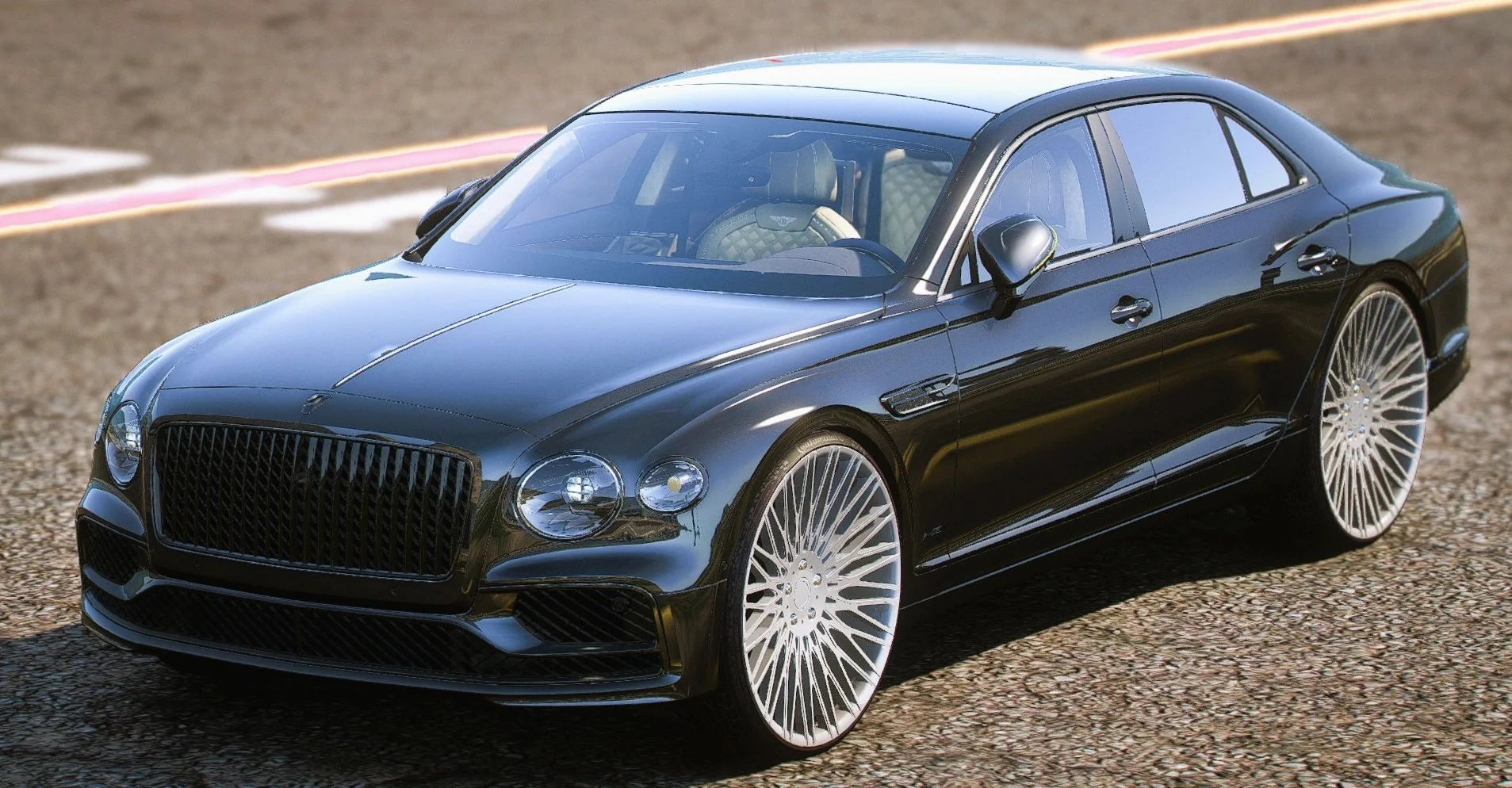 (Unbranded) 2022 Bentley Flying Spur on Forgi S3s (Animation Sunroof) | Bleed