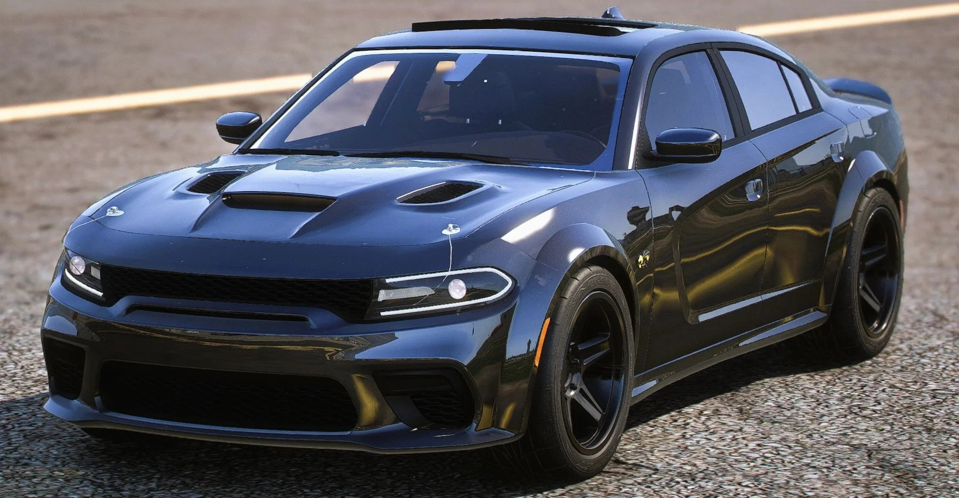 (Unbranded) 2023 Dodge Charger SRT Superbee Widebody [Animated Roof] | Bleed