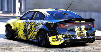 (Unbranded) 2022 Dodge Charger Scatpack Magic Outside 305 (Animation Sunroof) | Playa Customs